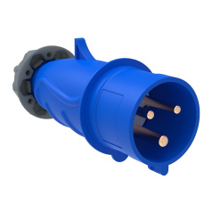Вилка переносная IEK MAGNUM ССИ-013 16А-6ч/200-250В 2P+PE IP44 [PSN01-016-3]