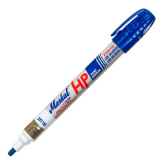 Маркер для жирных поверхностей Markal Pro-Line HP, синий, 3 мм [96965]