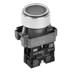 Кнопка управления IEK LA167-BAF21 Ø 22 мм, 1NO, черная [BBT20-BAF21-1-22-67-K02]