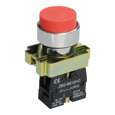 Кнопка управления IEK LAY5-BL41 без подсветки, красная 1NO [BBT70-BL-K05]
