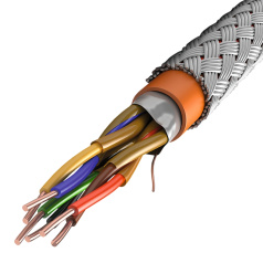 Кабель интерфейсный огнестойкий для RS-485 ITK, 1х2х0.64, КГнг(А)-FRLS, оранжевый, 200 м [FR1-01-F-3317]