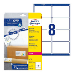 Адресные непросвечивающиеся этикетки Avery Zweckform, белые, 99.1 x 67.7 мм, 8 этикеток на листе А4 (40 листов) [L7165-40]
