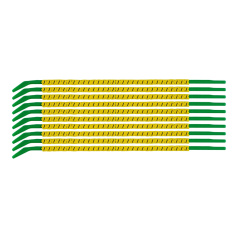 Клипсы для проводов Brady SCNG-09-DIAGONAL диаметр 2.5-3 мм, легенда "/" (слеш), жёлтые, 300 шт [brd333193]
