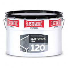 Гидроизоляционная мастика для кровли Elastomeric 120 (финишный слой) полимерная, белая, 10 кг