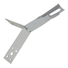 Держатель круглого проводника для конька IEK, 6-8 мм, 80 мм, оцинкованная сталь [ZDP80-11-4-68-80]