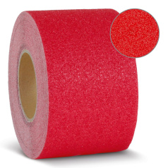 Противоскользящая лента красная, 100 мм х 18.3 м