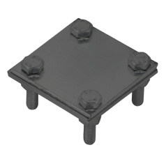 Зажим крестообразный с разделителем полоса/полоса IEK, 40 мм, оцинкованная сталь TD [ZCC68-13-1-40]