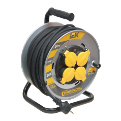 Удлинитель на катушке УК30 IEK PROFESSIONAL, 2P+PE КГ, 3х1.5 мм², 30 м [WKP16-16-04-30-44]