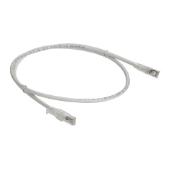 Коммутационный шнур (патч-корд) ITK категория 6A, UTP, 0.5 м, standart с ленточным замком, белый [PC08-C6AUL-D05M-SC-RL]