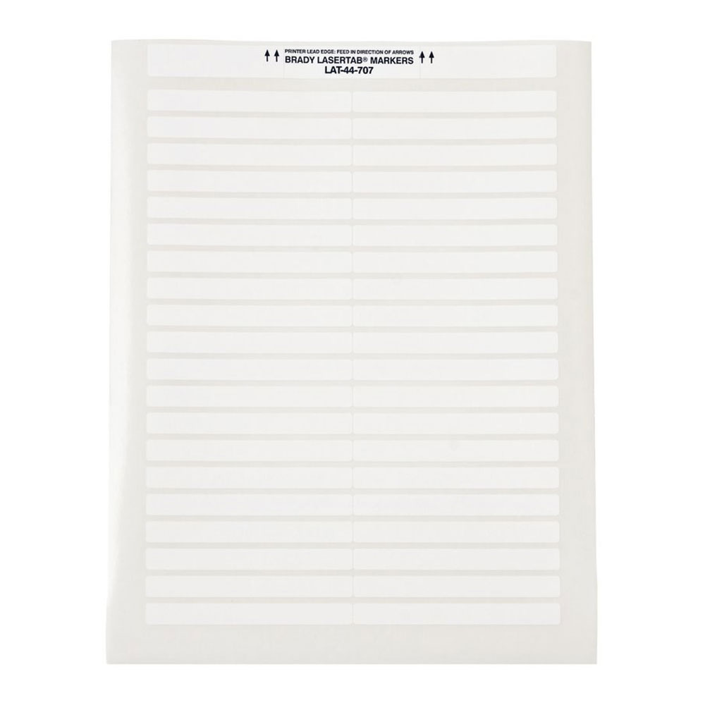 Этикетки Brady LAT-44-707-2.5 на листах LETTER, 91,44 х 9,53 мм, белые (63 листа) [brd29829]
