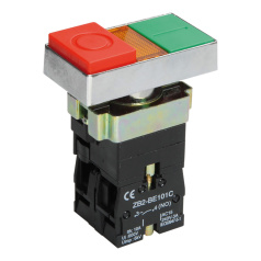 Кнопка управления IEK LAY5-BW8465 I-O сдвоеная с подсветкой 1NO [BBD40-BW-K51]