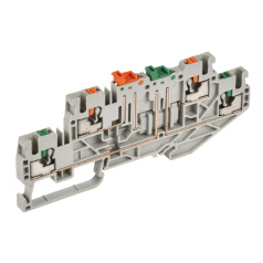 Клеммная колодка двухуровневая IEK "ARMAFIX" CP-ML, 2.5 мм², серая [YCT23-04-2-K03-002]