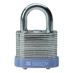 Замки стальные ламинированные Brady, стальные дужки, 38 мм, Ø 6.5 мм, синие, 6 шт [gws814095]