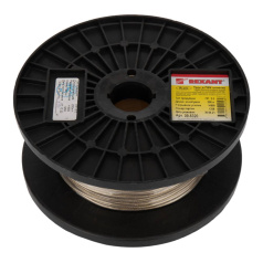 Трос стальной в ПВХ оплетке Rexant Ø 2.0 мм, прозрачный, бухта 200 м [09-5320]