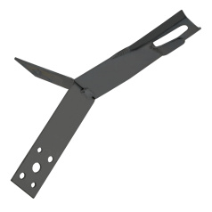 Держатель круглого проводника для конька IEK, 6-8 мм, 80 мм, оцинкованная сталь TD [ZDP80-13-4-68-80]