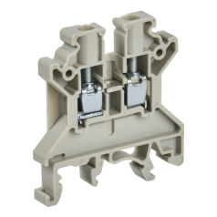 Клеммная колодка проходная IEK "ARMAFIX" CTS 4 мм², фаза, серая [YCT10-00-K03-004]