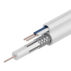 Кабель ККСВ-В Rexant 2х0.5 мм², белый, бухта 100 м [01-4001]