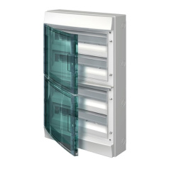 Бокс настенный ABB Mistral65 72М, прозрачная дверь, с клеммами [1SLM006501A1209]