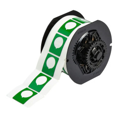 Этикетки Brady B30EP-167-593-GN под кнопку, полиэстер, 30.48 х 38.1 мм, Ø 22.5 мм, зеленые, 235 шт [gws118054]