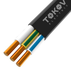 Кабель силовой медный ППГ-Пнг(А)-HF TOKOV ELECTRIC, 3х1.5 мм², ОК (N PE), 660 В, бухта 100 м [ТХМ00409101]