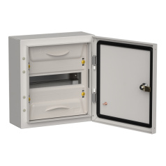 Корпус металлический IEK TITAN 5 ЩРн-12 (1х12), 335х310х140 мм, IP54, серый [TI5-50-N-012-54-7035]