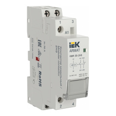 Контактор модульный IEK ARMAT KMR 20А 230В AC 2НЗ [AR-KMR10-020-02-230]