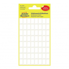Этикетки для надписи от руки Avery Zweckform, 13х8 мм, белые (384 шт, 6 листов) [3041]