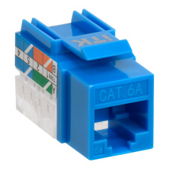 Модуль Keystone Jack ITK, категория 6A UTP 110 IDC 90° синий [CS1-1C6AU-11-03]