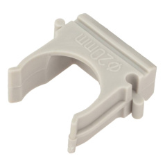 Крепеж-клипса для труб Rexant ø 20 мм, серая (100 шт) [28-0120-2]