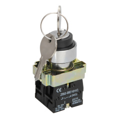 Переключатель IEK LAY5-BG45 на 2 положения с ключом, без фиксации NO+NC [BSW80-BG-2-K02]