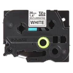Самоламинирующаяся лента Brother TZe-SL261, 36 мм, черный на белом [TZeSL261]
