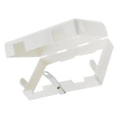 Блокиратор для настенной двойной розетки, полипропилен, белый [gwrD62]