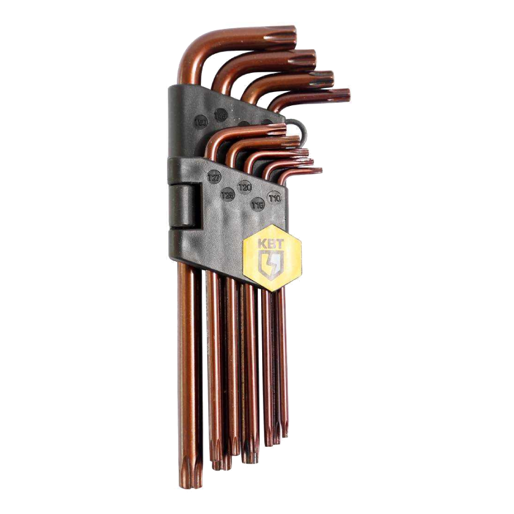 Набор ключей TORX КВТ КТ-9s (9 шт) [82178]