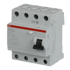 Выключатель дифференциального тока ABB FH204AC-63/0,1 4-модульный [2CSF204006R2630]