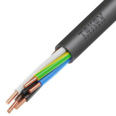Кабель силовой медный ВВГнг(А)-LSLTx TOKOV ELECTRIC, 5х6 мм², ОК (N PE), 660 В [УТ000030903]