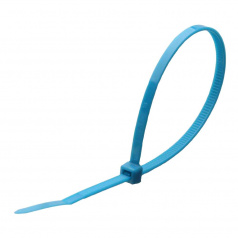 Кабельные стяжки нейлоновые Fortisflex КСС 4х200, синие (100 шт) [55113]