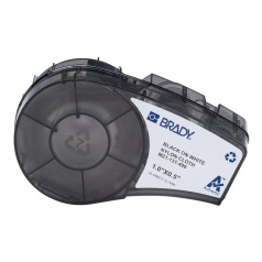 Картридж Brady M21-131-499 нейлоновая ткань, 25.4 х 12.7 мм, черный на белом [brd152091]