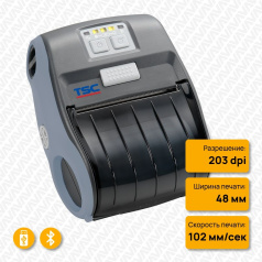 Портативный принтер TSC Alpha-3R, 203 dpi, Bluetooth [99-048A062-0202]