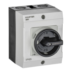 Переключатель кулачковый IEK MASTER в боксе закрытая рукоятка 10А схема 54 [MI-CS21-010-054]