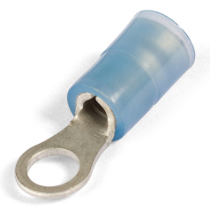 Виброустойчивый кольцевой изолированный наконечник КВТ ВНКИ 2.5-4 с нейлоновой манжетой [66632]