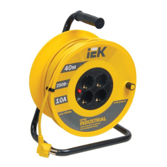 Удлинитель на катушке УК40 IEK INDUSTRIAL, 2P+PE 3х1 мм², 40 м [WKP14-10-04-40]