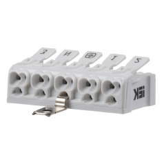 Клемма пружинная соединительная IEK КСПз5-3L+N+PE [UKZ-B06-5P-F0-E1-10]