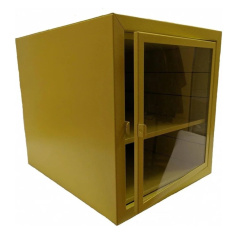 Секция модульного шкафа стальная с крюками и 2 полками, 490 х 460 х 560 мм, желтый [gwrМОД3]