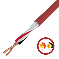 Кабель для пожарной сигнализации КПСВВнг(А)-LS Rexant 1x2x0.50 мм² [01-4860]