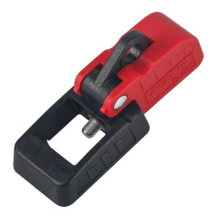 Блокиратор флажковых автоматов малый, нейлон, ширина флажка до 19 мм, красно-черный [gwrD37]