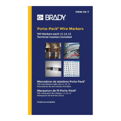 Кабельные маркеры Brady PWM-PK-7, виниловая ткань, 5.5 х 39.7 мм, легенда "L1", "L2", "L3", белый, 450 шт [brd31207]