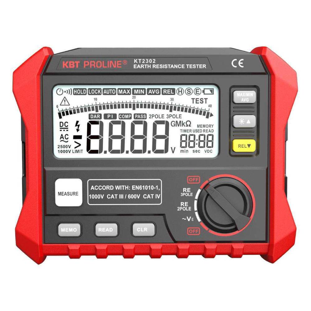 Измеритель сопротивления заземления КВТ KT 2302 &quot;PROLINE&quot; [87240]