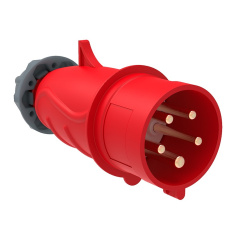 Вилка переносная IEK MAGNUM ССИ-015 16А-6ч/200/346-240/415В 3P+PE+N IP44 [PSN02-016-5]