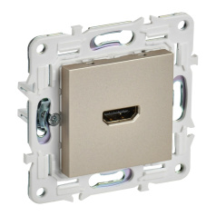 Розетка HDMI IEK SKANDY SK-H01Sh шампань [SK-H10-K37]