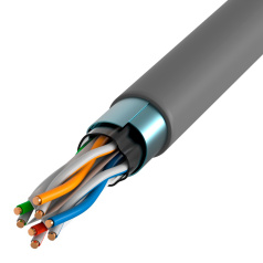 Кабель витая пара ITK F/UTP, категория 6, 4x2х23AWG, PVC, серый[LC1-C604-311]